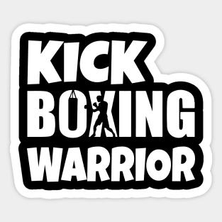 Kick boxing warrior Sticker